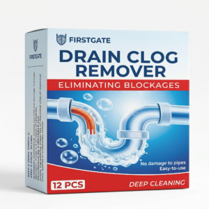 firstgate churchill drains pipeline clog removal tablets | 24pc professional pack | quick unclogging for sinks, showers & toilets | pipe odor blocker