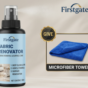 firstgate churchill fabric renovator | 100ml refresher spray | for sofas, carpets & mattresses | odor eliminator & fabric revitalizer | modern aesthetic