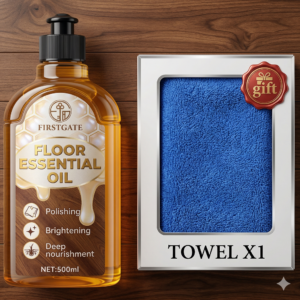 firstgate churchill floor essential oil | 500ml natural wood polisher | fast drying care for hardwood, bamboo & furniture | wood floor cleaner & protector