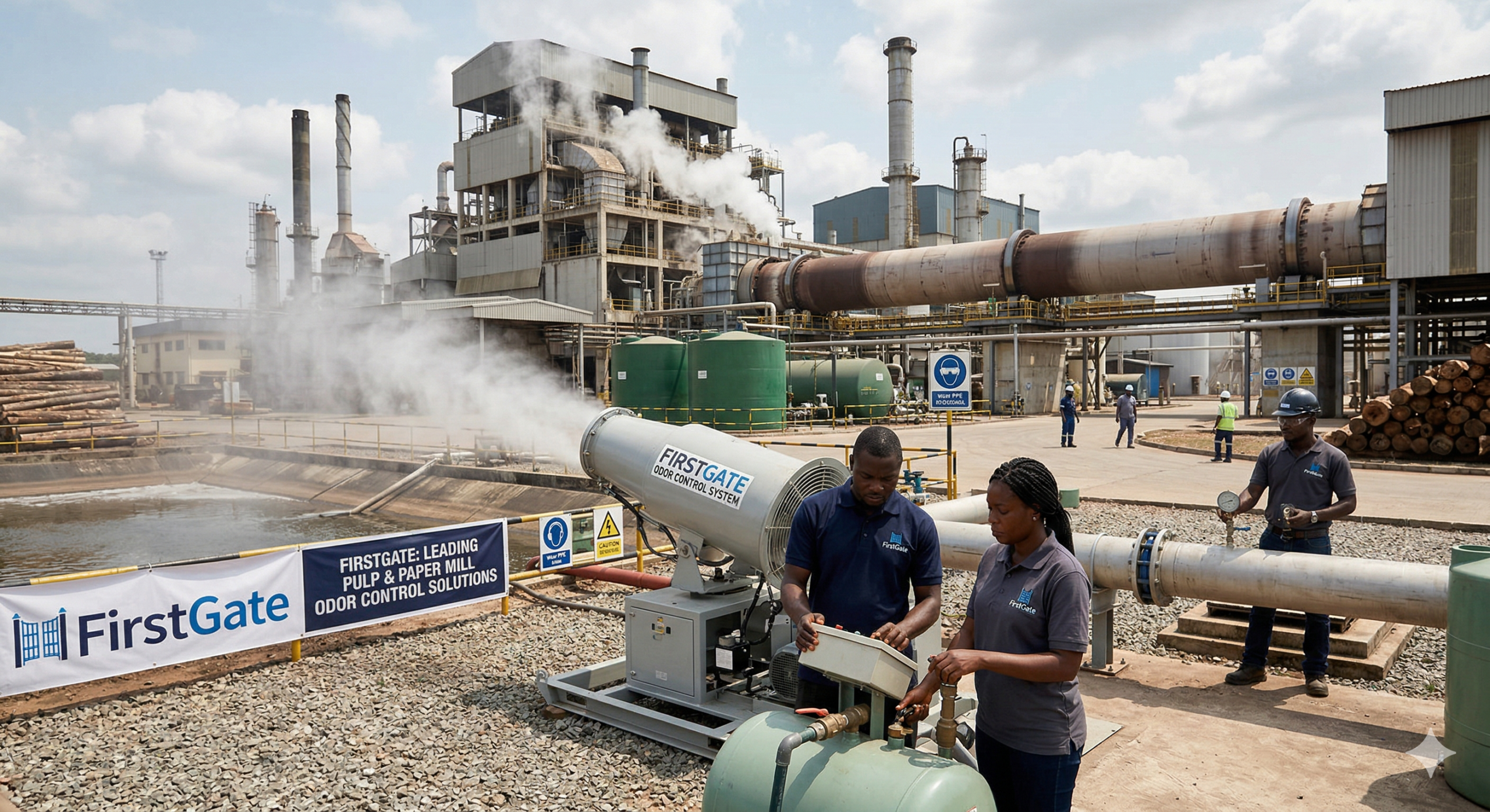 pulp and paper mill odor control