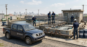 Wastewater Treatment real waterwaste plant